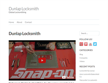 Tablet Screenshot of dunlaplocksmith.com
